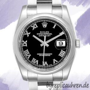Rolex Datejust 36mm 116200BKRO Herren Silberton