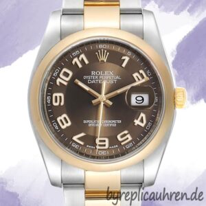 Rolex Datejust 116203BRAO Herren 36mm Stainless Steel Silberton