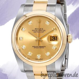 Rolex Datejust Herren 36mm 116203CDO Stainless Steel Austernarmband