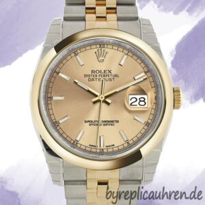 Rolex Datejust Herren 36mm 116203CSJ Automatisch Silberton