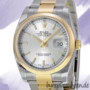 Rolex Datejust 36mm Herren 116203SSO Silbernes Zifferblatt Stainless Steel