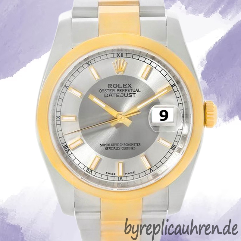 Rolex Datejust 36mm 116203STSO Herren Silbernes Smoking-Zifferblatt