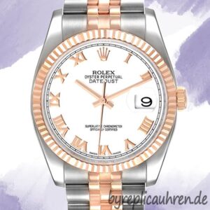 Rolex Datejust 116231 36mm Herren Weißes Zifferblatt Automatisch