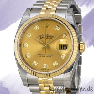 Rolex Datejust Herren 36mm 116233-CDJ Silberton