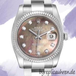 Rolex Datejust 36mm 116234BKMDO Herren Zifferblatt aus Perlmutt Austernarmband