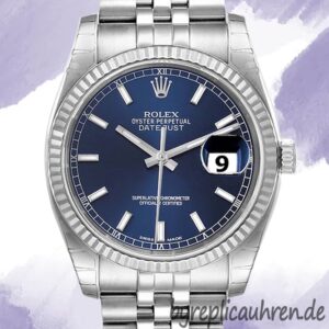Rolex Datejust 116234BLSJ 36mm Herren Blaues Zifferblatt