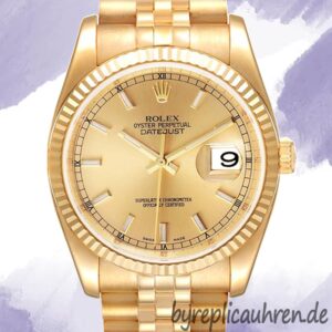 Rolex Datejust 36mm 116238-0059 Herren Goldton