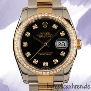 Rolex Datejust 36mm 116243BKDO Herren Diamond Bezel