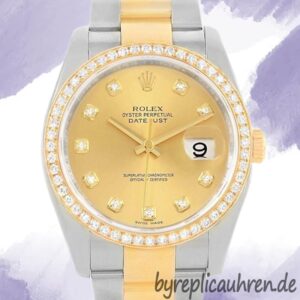 Rolex Datejust Herren 116243CDO 36mm Champagnerfarbenes Zifferblatt