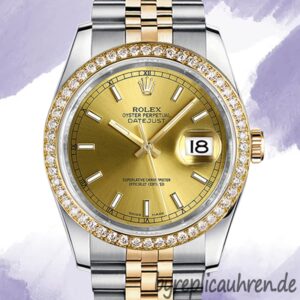 Rolex Datejust Herren 116243CSJ 36mm Diamond Bezel