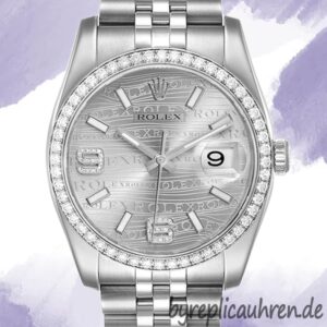 Rolex Datejust Herren 116244SWDAJ 36mm Diamond Bezel