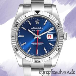 Rolex Datejust Turn-o-graph 36mm 116264 Herren Blaues Zifferblatt