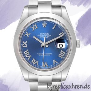 Rolex Datejust 116300-72210 41mm Herren Austernarmband Blaues Zifferblatt