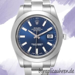 Rolex Datejust Herren 41mm 116300BLSO Blaues Zifferblatt Stainless Steel