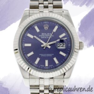 Rolex Datejust 41mm Herren 116334BLSJ Automatisch Silberton