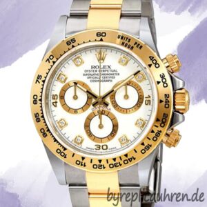 Rolex Daytona 40mm Herren 116503WDO Weißes Zifferblatt Silberton