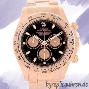 Rolex Daytona Herren 40mm m116505-0008 Stainless Steel Schwarzes Zifferblatt