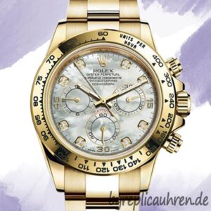 Rolex Daytona Herren 116508WMDO 40mm Automatisch Weißes Perlmuttzifferblatt