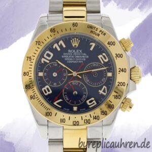 Rolex Daytona 40mm 116523BLAO Herren Austernarmband Silberton