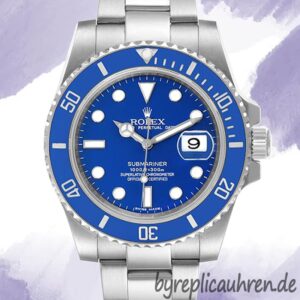 Rolex Submariner 116619LB-97209 40mm Herren Silberton Blaues Zifferblatt