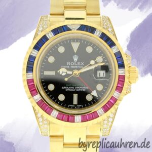 Rolex Gmt Master 40mm 116758 SAru-78208 Herren Schwarzes Zifferblatt Austernarmband