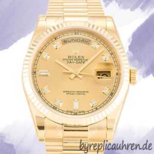 Rolex Day-Date Herren 36mm 118238 Goldton Präsidentenarmband