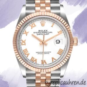 Rolex Datejust Herren 36mm m126231-0015 Stainless Steel Weißes Zifferblatt