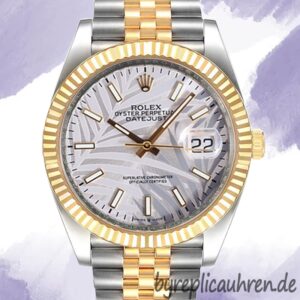 Rolex Datejust Herren 126233 41mm Silberton Jubiläumsarmband