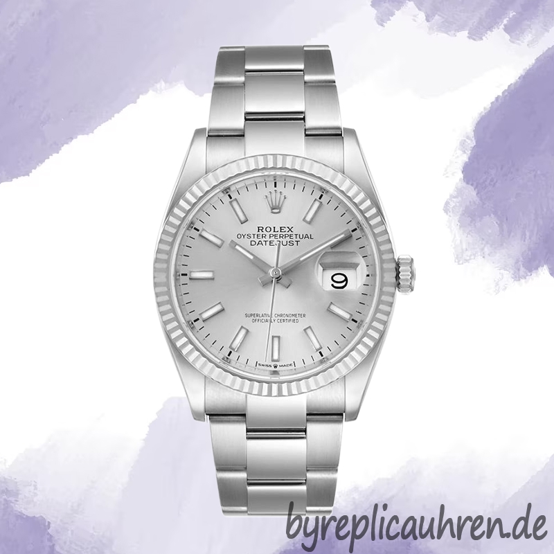 Rolex Datejust Herren 126234SSO 36mm Silberton Austernarmband – Bild 2