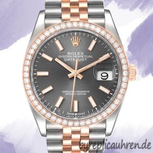 Rolex Datejust Herren m126281rbr-0001 36mm Graues Zifferblatt Automatisch