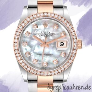 Rolex Datejust Herren 36mm m126281rbr-0010 Weißes Perlmuttzifferblatt