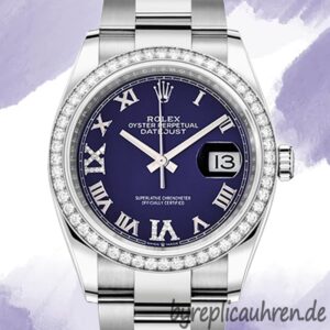 Rolex Datejust m126284rbr-0014 36mm Damen Diamond Bezel