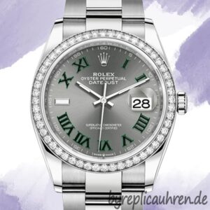 Rolex Datejust m126284rbr-0038 Damen 36mm Graues Zifferblatt