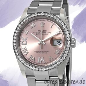 Rolex Datejust m126284rbr-0024 36mm Damen Silberton