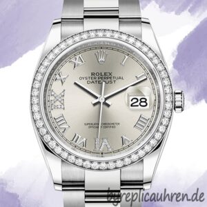 Rolex Datejust m126284rbr-0022 Damen 36mm Silberton