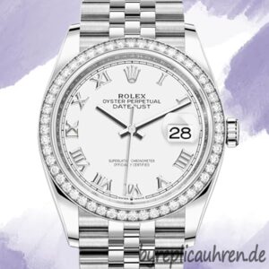 Rolex Datejust 36mm Damen m126284rbr-0017 Jubiläumsarmband Diamond Bezel