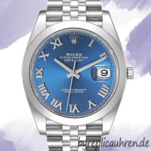 Rolex Datejust Herren m126300-0018 41mm Blaues Zifferblatt Stainless Steel