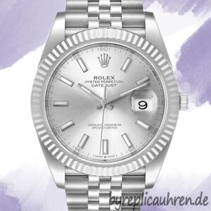Rolex Datejust 41mm Herren 126334SSJ Silbernes Zifferblatt Stainless Steel
