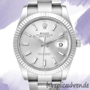 Rolex Datejust 126334SSO Herren 41mm Automatisch Silbernes Zifferblatt
