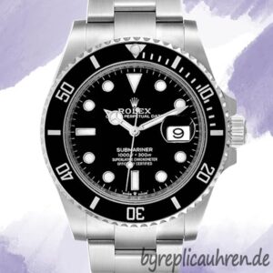 Rolex Submariner 40mm Herren 126610LN Schwarzes Zifferblatt Silberton