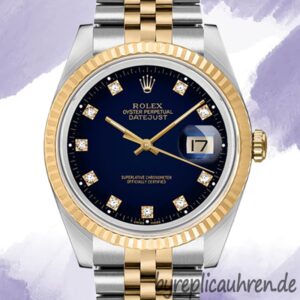 Rolex Datejust 16233BLDJ 36mm Herren Silberton