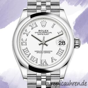 Rolex Datejust 31mm m278240-0004 Damen Stainless Steel Weißes Zifferblatt
