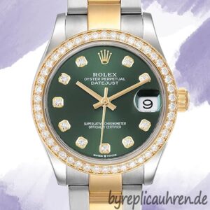 Rolex Datejust m278383rbr-0029 31mm Damen Grünes Zifferblatt