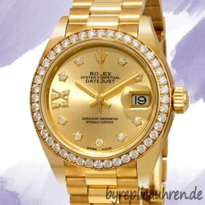 Rolex Datejust 28mm Damen m279138rbr-0006 Diamond Bezel