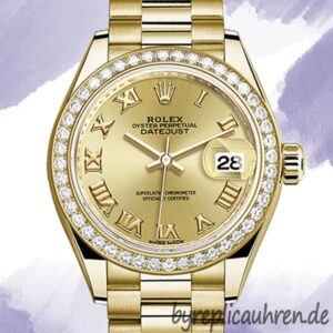 Rolex Datejust 28mm m279138rbr-0021 Damen Goldton