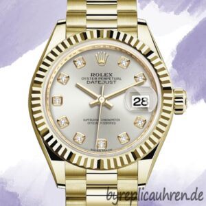 Rolex Datejust m279138rbr-0019 Damen 28mm Automatisch Goldton