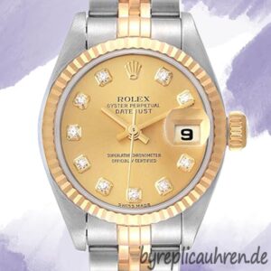 Rolex Datejust 28mm 279173 Damen Champagnerfarbenes Zifferblatt Automatisch