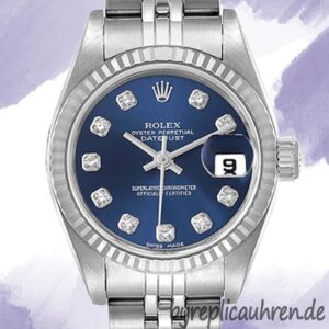 Rolex Datejust Damen 28mm 279174 Blaues Zifferblatt
