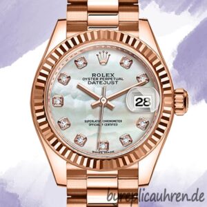 Rolex Datejust Damen m279175-0017 28mm Zifferblatt aus Perlmutt