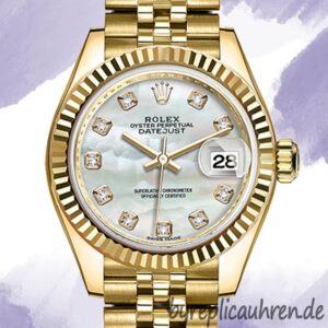 Rolex Datejust m279178-0025 28mm Damen Goldton Stainless Steel